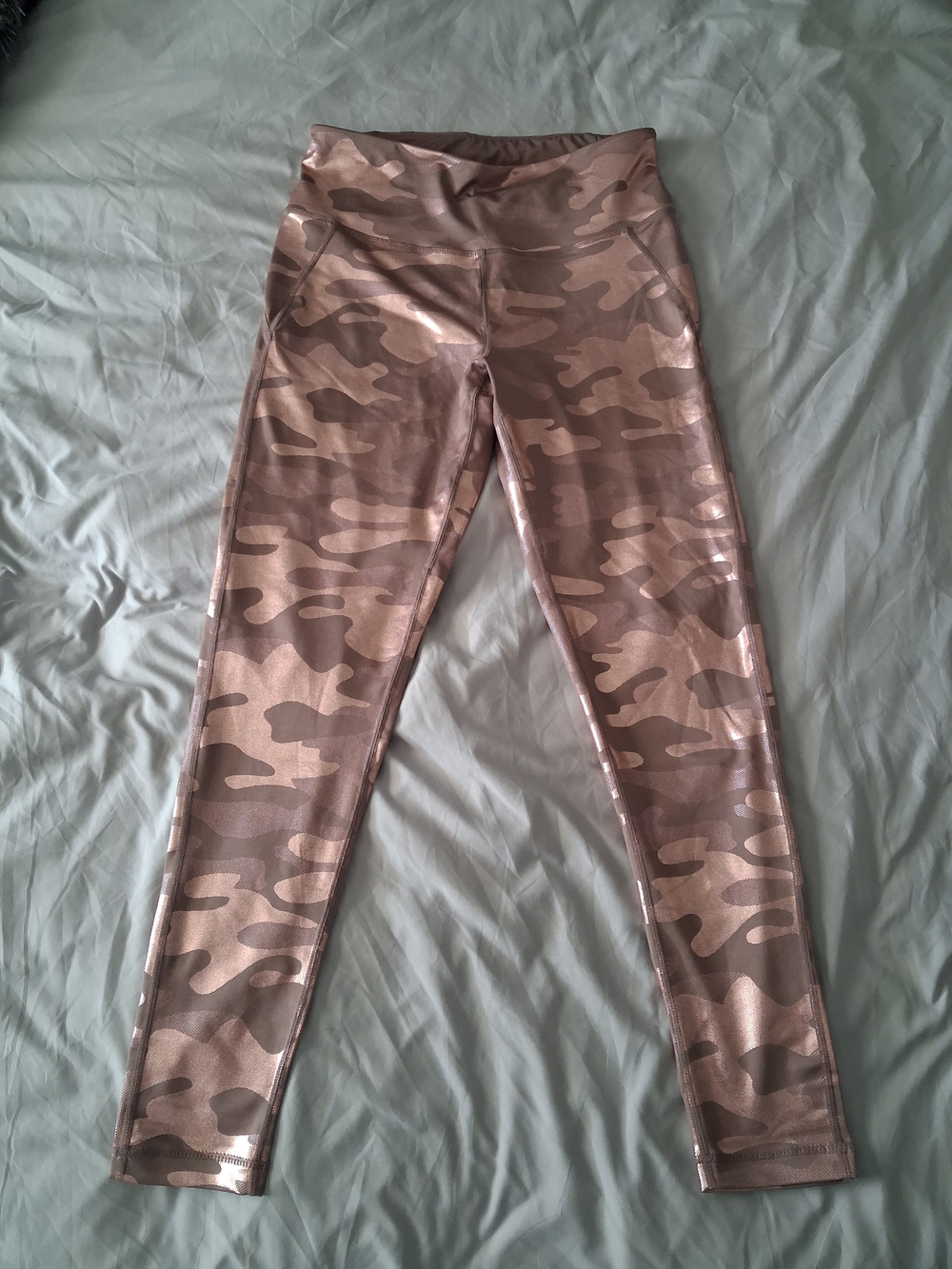Sommer Ray Metallic Rose Camo High-Waist Leggings